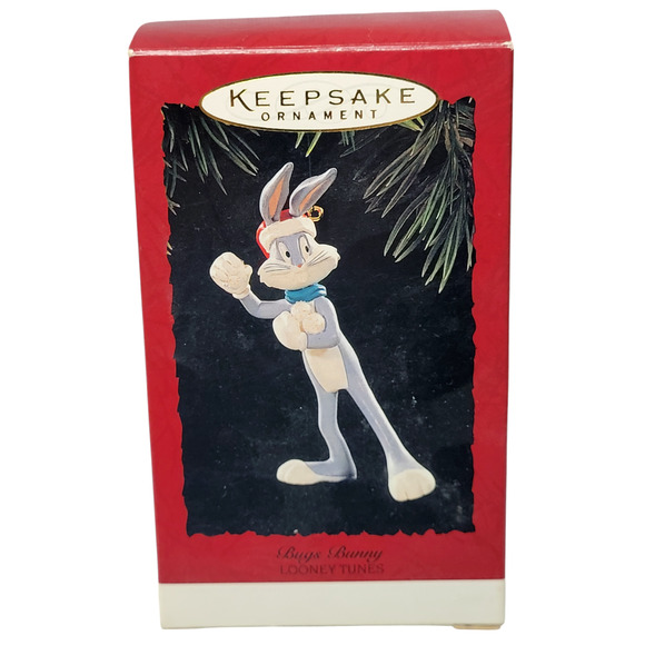 Hallmark Keepsake Bugs Bunny Snowballs Looney Tunes Christmas Ornament 1995 - Picture 3 of 4